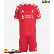 Camisa de Futebol Liverpool Florian Wirtz #7 Equipamento Principal Infantil 2025-26 Manga Curta (+ Calças curtas)